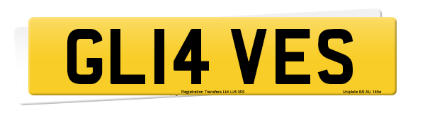 Registration number GL14 VES